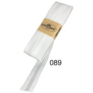 Oakidoki Biaisband katoen 20 mm 5 meter Gebrokenwit 089 Oakidoki Biaisband katoen 20 mm 5 meter Gebrokenwit 089