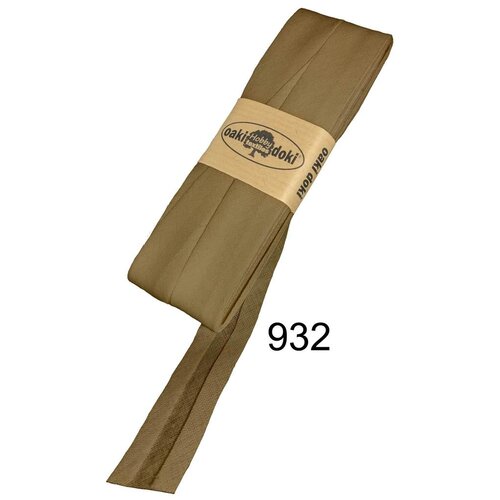 Oakidoki Biaisband katoen 20 mm 5 meter Lichtbruin 932 Oakidoki Biaisband katoen 20 mm 5 meter Lichtbruin 932