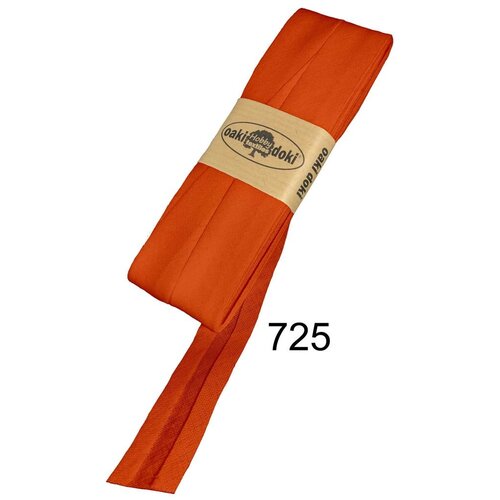 Oakidoki Biaisband katoen 20 mm 5 meter Roodoranje 725 Oakidoki Biaisband katoen 20 mm 5 meter Roodoranje 725