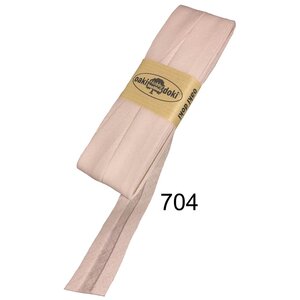 Oakidoki Biaisband katoen 20 mm 5 meter Oranjeroze 704