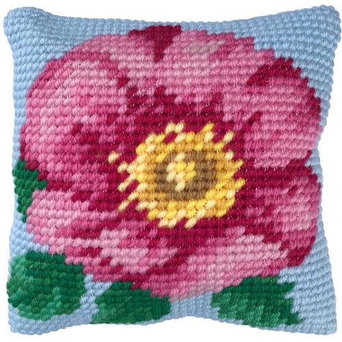 Needleart Borduurpakket Kussen Voorbedrukt Wild Rose Needleart Borduurpakket Kussen Voorbedrukt Wild Rose