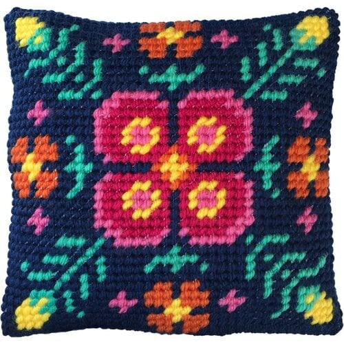 Needleart Borduurpakket Kussen Voorbedrukt Fern Mandala Needleart Borduurpakket Kussen Voorbedrukt Fern Mandala