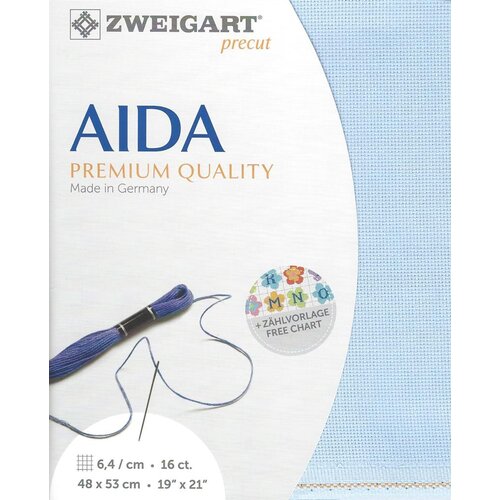 Zweigart Zweigart Precut Aida Borduurstof 6.4 st. per cm 48 x 53 cm