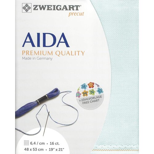 Zweigart Zweigart Precut Aida Borduurstof 6.4 st. per cm 48 x 53 cm