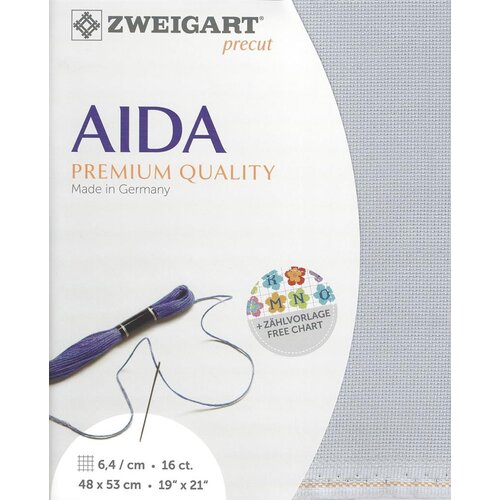 Zweigart Zweigart Precut Aida Borduurstof 6.4 st. per cm 48 x 53 cm