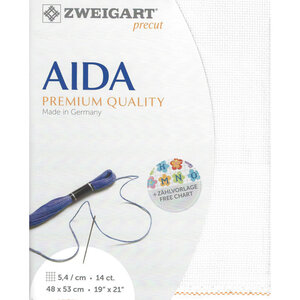 Zweigart Zweigart Precut Stern Aida Borduurstof 5.4 st. per cm 48 x 53 cm