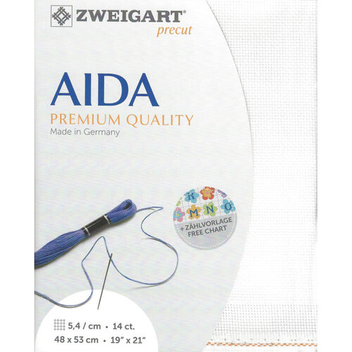 Zweigart Zweigart Precut Stern Aida Borduurstof 5.4 st. per cm 48 x 53 cm