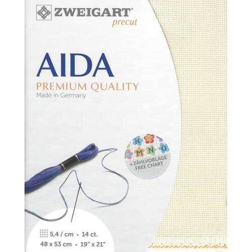 Zweigart Zweigart Precut Stern Aida Borduurstof 5.4 st. per cm 48 x 53 cm