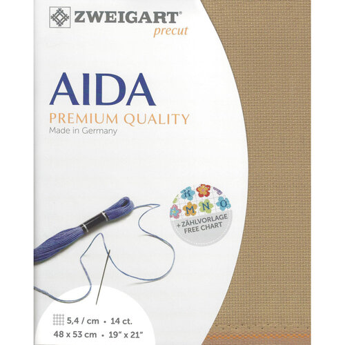 Zweigart Zweigart Precut Stern Aida Borduurstof 5.4 st. per cm 48 x 53 cm