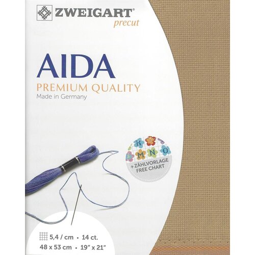 Zweigart Zweigart Precut Stern Aida Borduurstof 5.4 st. per cm 48 x 53 cm
