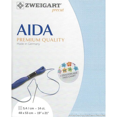 Zweigart Zweigart Precut Stern Aida Borduurstof 5.4 st. per cm 48 x 53 cm