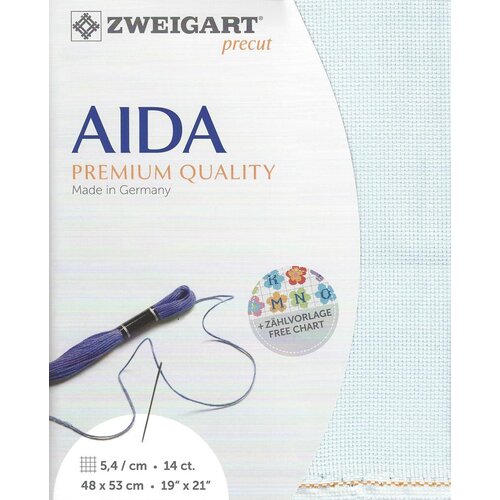 Zweigart Zweigart Precut Stern Aida Borduurstof 5.4 st. per cm 48 x 53 cm