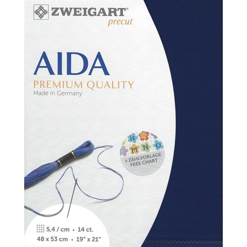 Zweigart Zweigart Precut Stern Aida Borduurstof 5.4 st. per cm 48 x 53 cm