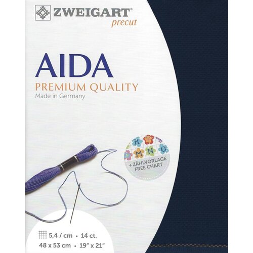 Zweigart Zweigart Precut Stern Aida Borduurstof 5.4 st. per cm 48 x 53 cm