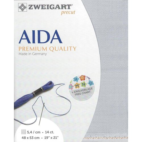 Zweigart Zweigart Precut Stern Aida Borduurstof 5.4 st. per cm 48 x 53 cm