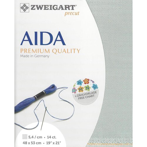 Zweigart Zweigart Precut Stern Aida Borduurstof 5.4 st. per cm 48 x 53 cm