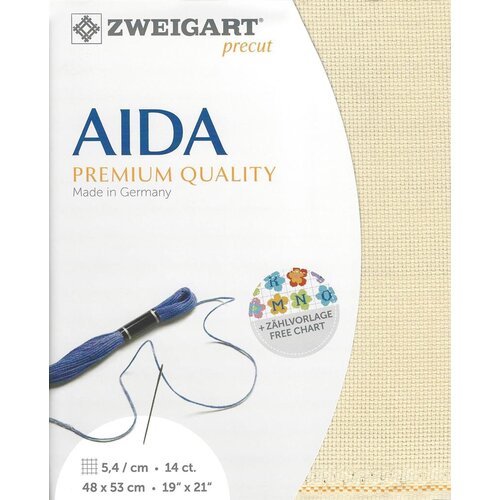 Zweigart Zweigart Precut Stern Aida Borduurstof 5.4 st. per cm 48 x 53 cm