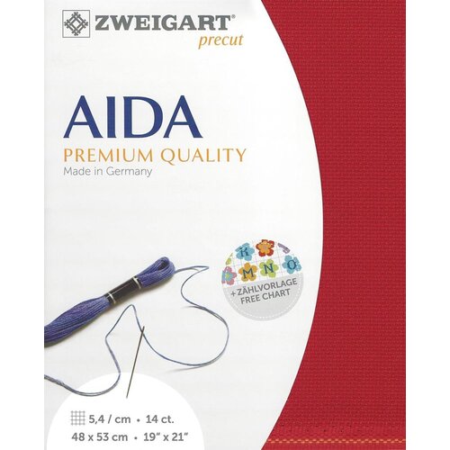 Zweigart Zweigart Precut Stern Aida Borduurstof 5.4 st. per cm 48 x 53 cm