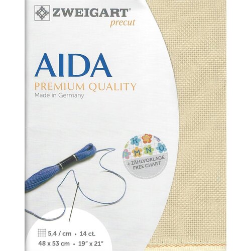 Zweigart Zweigart Precut Stern Aida Borduurstof 5.4 st. per cm 48 x 53 cm
