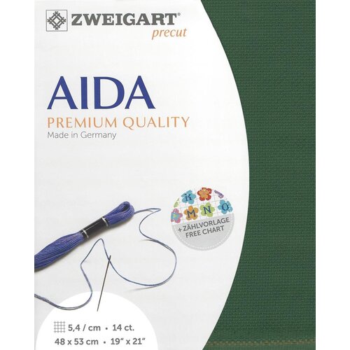Zweigart Zweigart Precut Stern Aida Borduurstof 5.4 st. per cm 48 x 53 cm