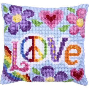 Needleart Borduurpakket Kussen Voorbedrukt  Love Always  40 x 40 cm