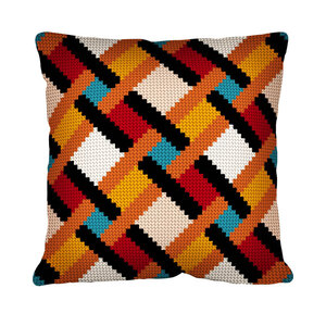 Margot and Seg Permin Borduurpakket kussen Shin braid Margot and Seg Permin Borduurpakket kussen Shin braid