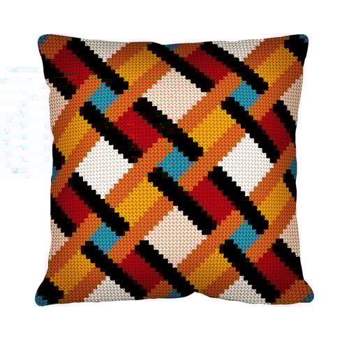 Permin Permin Borduurpakket kussen Shin braid Permin Permin Borduurpakket kussen Shin braid