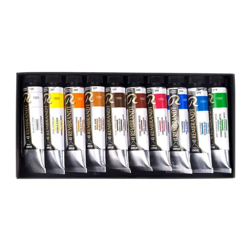 Rembrandt Rembrandt Acrylverf set 10 x 40 ml Landschap selectie Rembrandt Rembrandt Acrylverf set 10 x 40 ml Landschap selectie