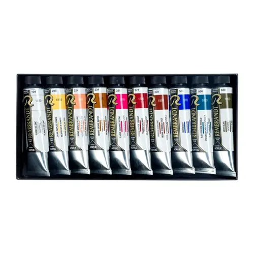 Rembrandt Rembrandt Acrylverf set 10 x 40 ml Portret selectie Rembrandt Rembrandt Acrylverf set 10 x 40 ml Portret selectie