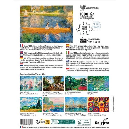 Puzzel La Yole Pierre-Auguste Renoir 1000 stukjes