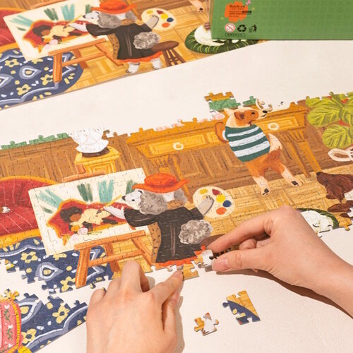 Robotime Robotime legpuzzel Joypiece Doggie Art Gallery 1000 stukjes