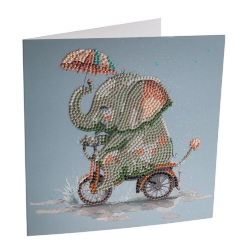 Crystal Art Diamond Painting Kaart Elephant Crystal Art Diamond Painting Kaart Elephant