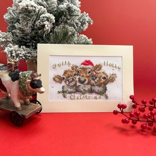 Bothy Threads Bothy Threads Borduurkaart Jolly Holly