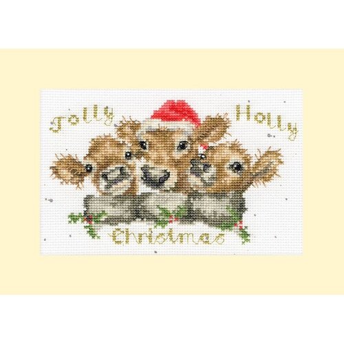 Bothy Threads Bothy Threads Borduurkaart Jolly Holly Bothy Threads Bothy Threads Borduurkaart Jolly Holly
