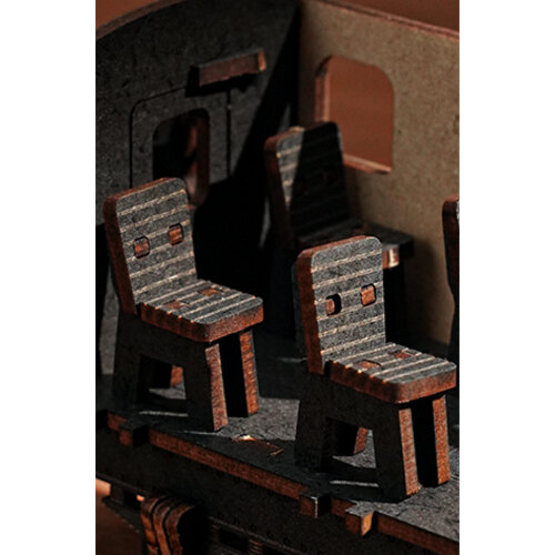 Robotime Robotime 3D Houten Modelbouwpakket Steam Journey