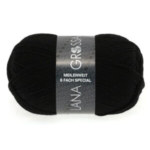 Lana Grossa Lana Grossa Meilenweit 150 gram 6 draads Uni