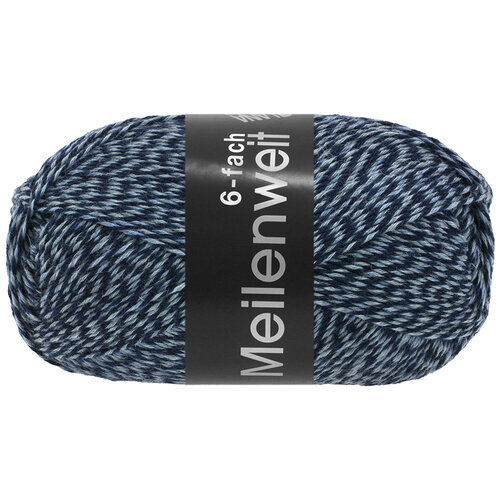 Lana Grossa Lana Grossa Meilenweit 150 gram 6 draads Tweed Lana Grossa Lana Grossa Meilenweit 150 gram 6 draads Tweed