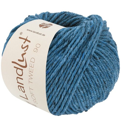 Lana Grossa Landlust Soft Tweed 90 Turquoise Blauw Gevlekt 029 Lana Grossa Landlust Soft Tweed 90 Turquoise Blauw Gevlekt 029