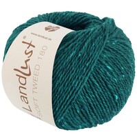 Landlust Soft Tweed 180 Country Tweed petrol groen gevlekt 130