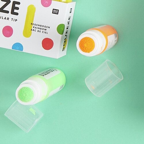 Rico Design Lege knijpflesjes 3 x 60 ml Rico Design Lege knijpflesjes 3 x 60 ml