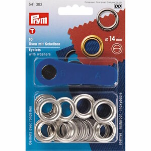 Prym Prym Ringen met Schijven 14 mm Zilver 10 stuks Prym Prym Ringen met Schijven 14 mm Zilver 10 stuks