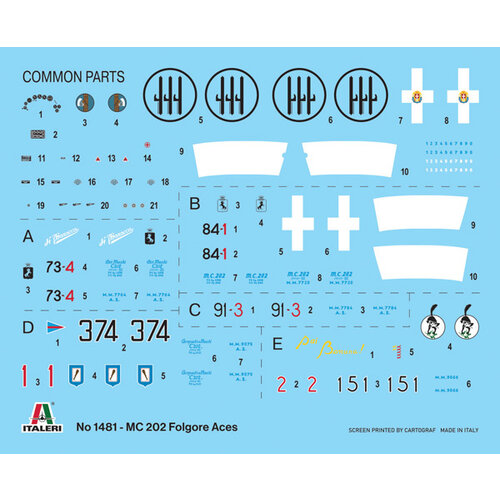Italeri Italeri MC.202 Folgore Aces 1: 72 Italeri Italeri MC.202 Folgore Aces 1: 72