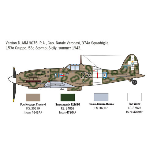 Italeri Italeri MC.202 Folgore Aces 1: 72 Italeri Italeri MC.202 Folgore Aces 1: 72