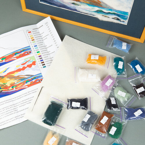 Viltpakket Schilderij Zee Landschap Viltpakket Schilderij Zee Landschap