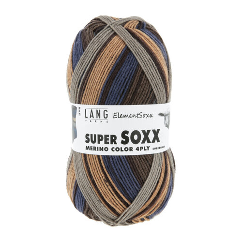 Lang Yarns Lang Yarns Super Soxx Element 100 gram 4 draads Lang Yarns Lang Yarns Super Soxx Element 100 gram 4 draads
