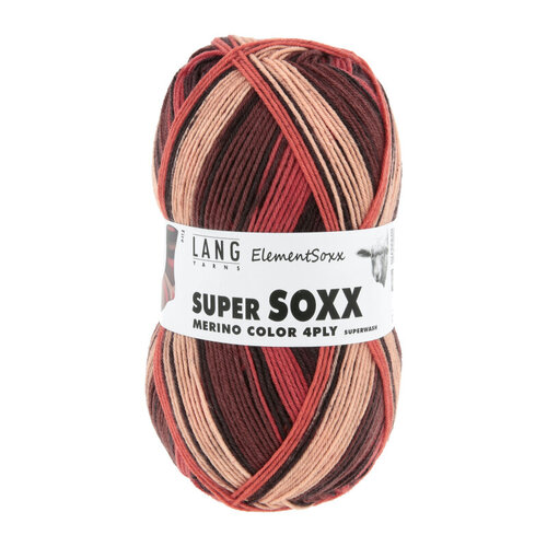 Lang Yarns Lang Yarns Super Soxx Element 100 gram 4 draads Lang Yarns Lang Yarns Super Soxx Element 100 gram 4 draads