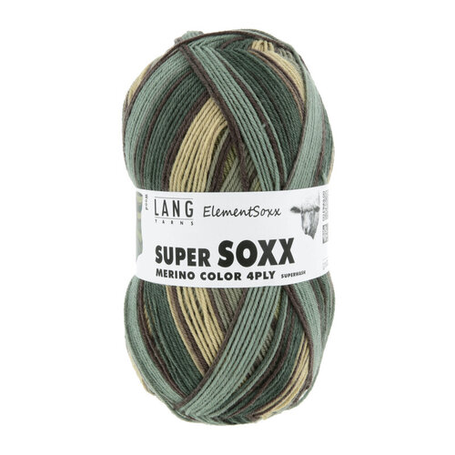 Lang Yarns Lang Yarns Super Soxx Element 100 gram 4 draads Lang Yarns Lang Yarns Super Soxx Element 100 gram 4 draads