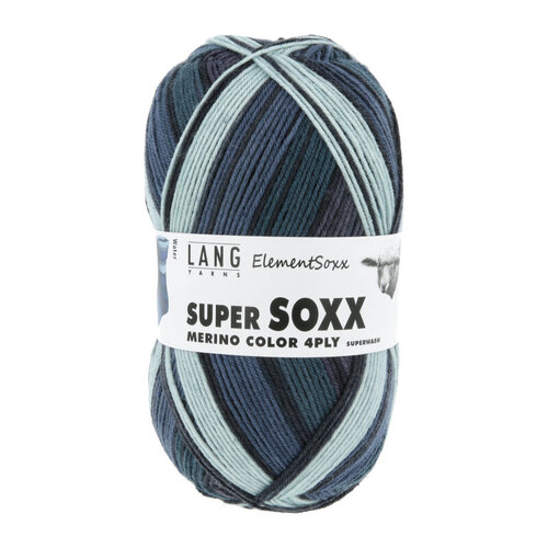 Lang Yarns Lang Yarns Super Soxx Element 100 gram 4 draads Lang Yarns Lang Yarns Super Soxx Element 100 gram 4 draads