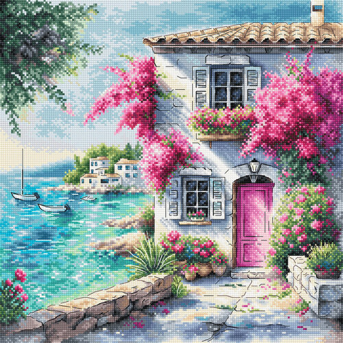 AVA Stitch AVA Stitch Borduurpakket Mediterranean Dream AVA Stitch AVA Stitch Borduurpakket Mediterranean Dream
