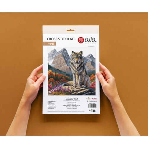 AVA Stitch AVA Stitch Borduurpakket Majestic Wolf